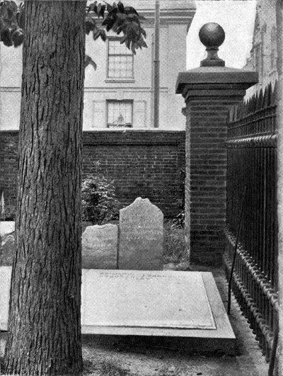 FRANKLIN’S GRAVE IN CHRIST CHURCH GRAVEYARD,
PHILADELPHIA