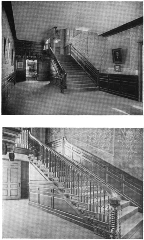 Plate XXVI.&mdash;Two Views of the Hallway, Lee Mansion.