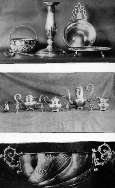 Plate LXIII.&mdash;Several old Silver pieces; Collection of Salem Silver, almost all inherited; Wonderfully fine Silver Bowl.