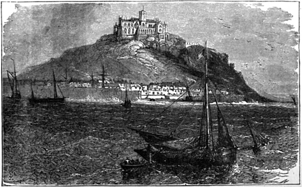 ST. MICHAEL&rsquo;S MOUNT AT FULL TIDE.
