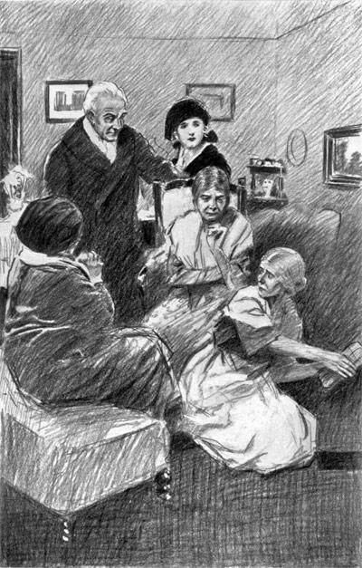 SHE REACHED DOWN INTO SOME DARK RECEPTACLE AND DREW UP A
BROWN-PAPER PARCEL