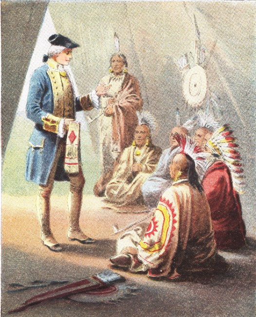 WASHINGTON'S FIRST SPEECH TO THE INDIANS.&mdash;P. 19.