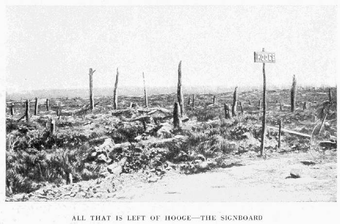 ALL THAT IS LEFT OF HOOGE&mdash;THE SIGNBOARD!