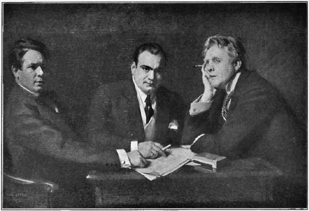 By permission of Ad. Braun and Cie., Paris

Titta Ruffo, Caruso and Chaliapine, three artists who sang in Massenet's
works