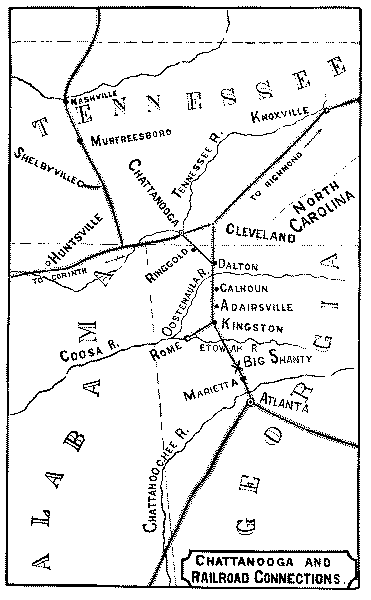 CHATTANOOGA AND
RAILROAD CONNECTIONS.