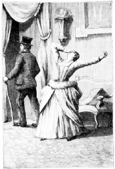 Elle �tait en proie � une violente crise de nerfs.