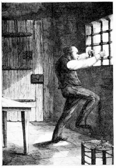 Il ensanglanta ses mains � essayer de desceller les
barreaux.