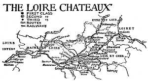 The Loire Ch�teaux Map