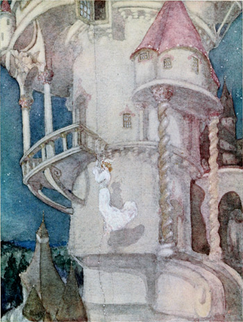 &ldquo;Lowered herself from her window by means of a rope of pearls&rdquo;