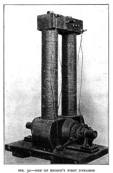 FIG. 52&ndash;ONE OF EDISON'S FIRST DYNAMOS