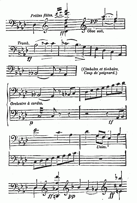 notation musicale Tout le cuivre.&mdash;Largo.