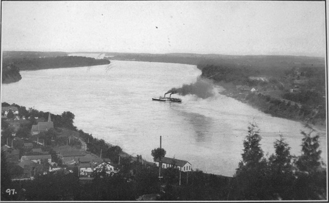 Queenstown. The NIAGARA RIVER from Queenston Heights. (page
169) Lewiston.