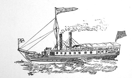 The GREAT BRITAIN. 1830.

By courtesy of Mr. John Ross Robertson reproduced from his "Landmarks of
Toronto." page 29