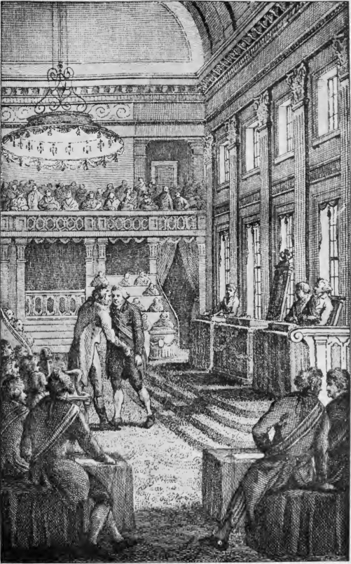 THE SPEAKER OF THE ASSEMBLY WELCOMING THE FRENCH
MINISTER