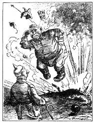 [American Cartoons]
"Sire, Ve Haf Located die Sammies!"
&mdash;Baltimore American.