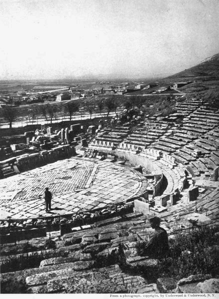 THE THEATER OF DIONYSUS ON THE SOUTHERN SLOPE OF THE
ACROPOLIS