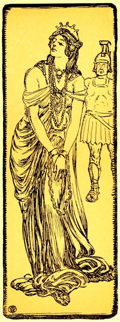 Zenobia in her jeweled fetters.