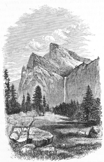 THE BRIDAL VEIL FALL, YOSEMITE VALLEY.&mdash;P. 228
