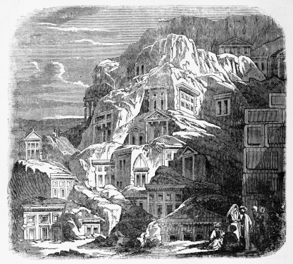 Fig. 93.&mdash;Rock-cut Tombs of Myra.