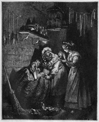 Aschenbr&ouml;del und die Fee mit dem K&uuml;rbis