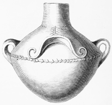 No. 220. Terra-cotta Vase from the House of Priam, with
remarkable Decorations (9 M.).