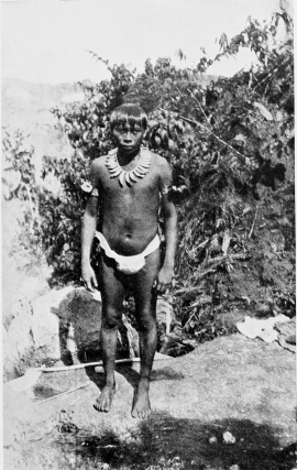 A HUITOTO INDIAN RUBBER GATHERER.

[To face p. 152.