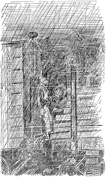 Good God! young feller, don't trifle wid your life like
dat