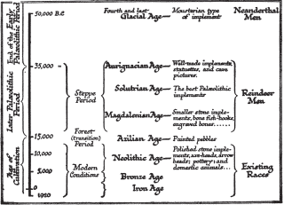 Time Diagram Showing the Estimated Duration of the True
Human Periods.