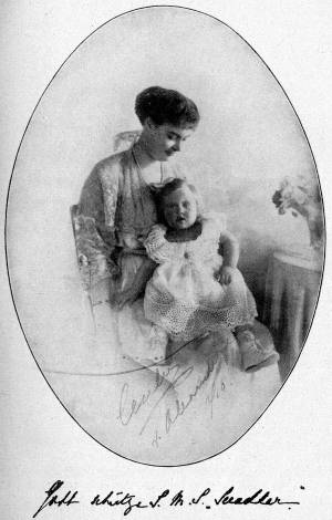 I.&nbsp;K.&nbsp;H. die Kronprinzessin: &raquo;Gott sch�tze S.&nbsp;M.&nbsp;S. &rsaquo;Seeadler&lsaquo;.&laquo;