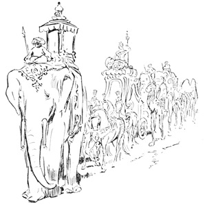 I
roamed the country at the head of a train