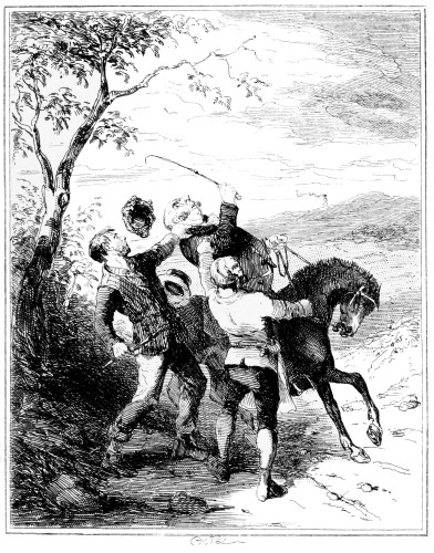 Jobling and Armstrong attacking Mr. Fairles.
P. 354