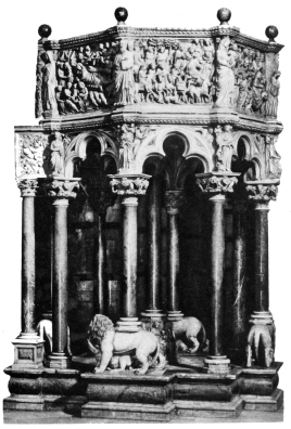 The Pulpit of the Duomo, Siena.

(Niccolò Pisano and his pupils.)