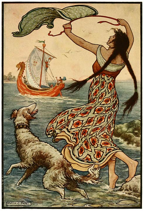 &lsquo;The black-browed maid stood upon the bank as the red ship ... sailed away from Novgorod&rsquo;