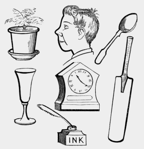 plant,
profile, spoon, clock, and other results of Retsch's outlines