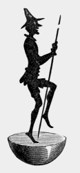 silhouette
of magic figure