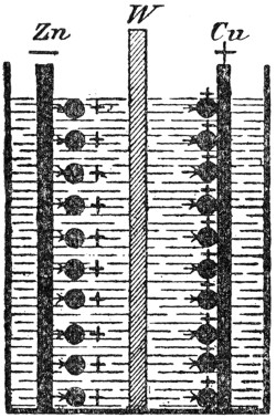 Zinkstange in Zinksulfatl&ouml;sung