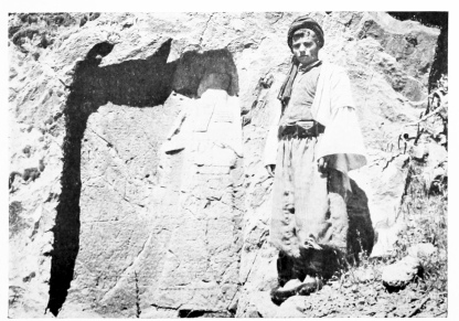 Fig. 183.&mdash;SHAKH, ASSYRIAN RELIEF.