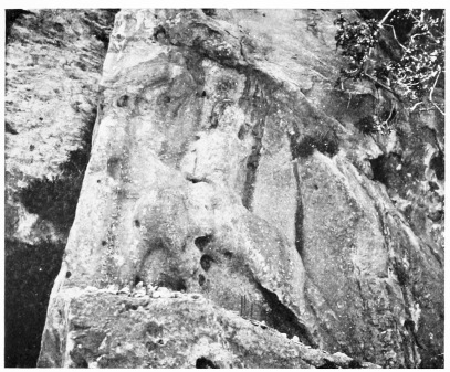 Fig. 189.&mdash;PARTHIAN RELIEF, ḲAṢR GHELLÎ.