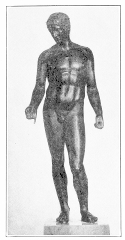 Bronze Statuette of an
Athlete.