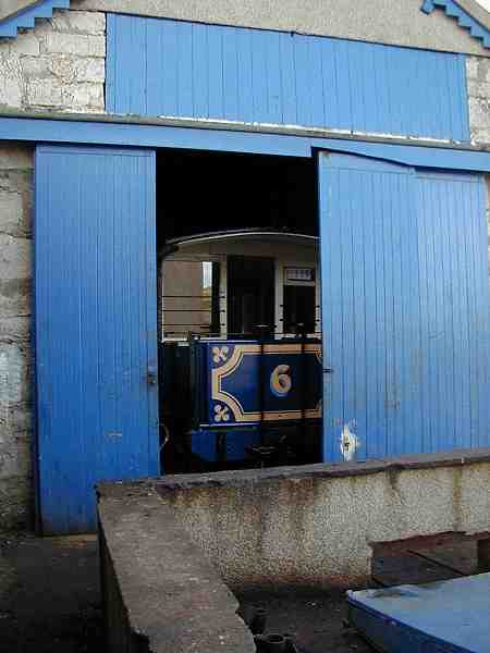 Car 6 in mid tram shed